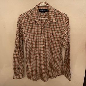 Polo custom fit button down.